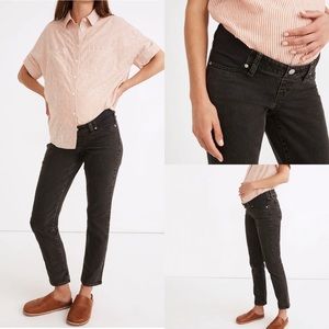 Madewell Maternity Side-Panel Perfect Vintage Jeans in Lunar Wash, 27